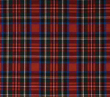 Red Scottish Tartan Plaid Girl Dog Flower Bow Tie