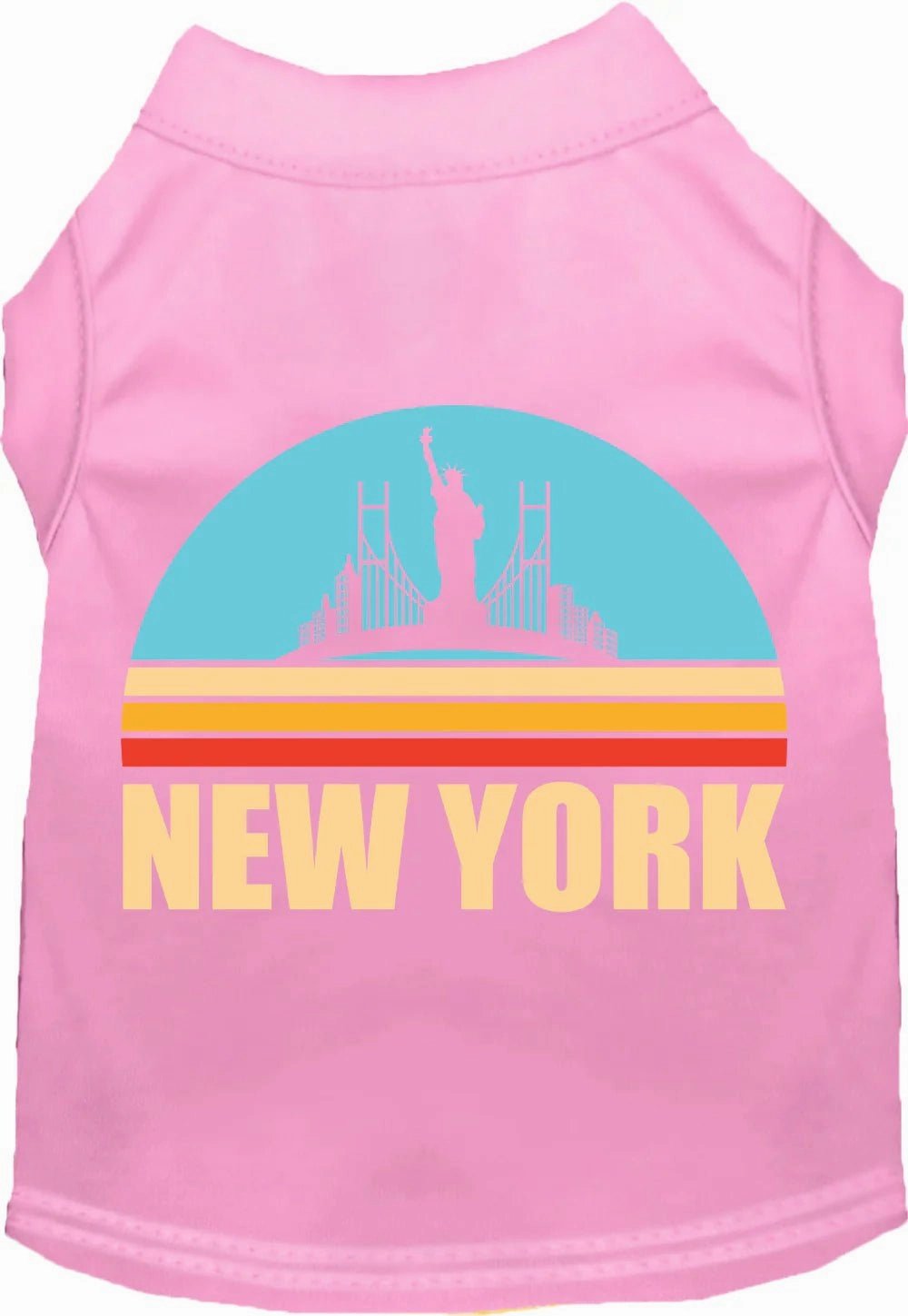 Retro New York Screen Print Dog Shirt in Many Colors