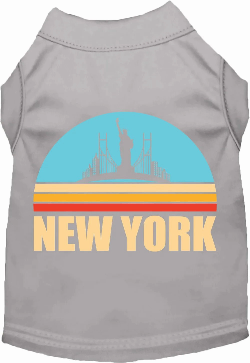 Retro New York Screen Print Dog Shirt in Many Colors