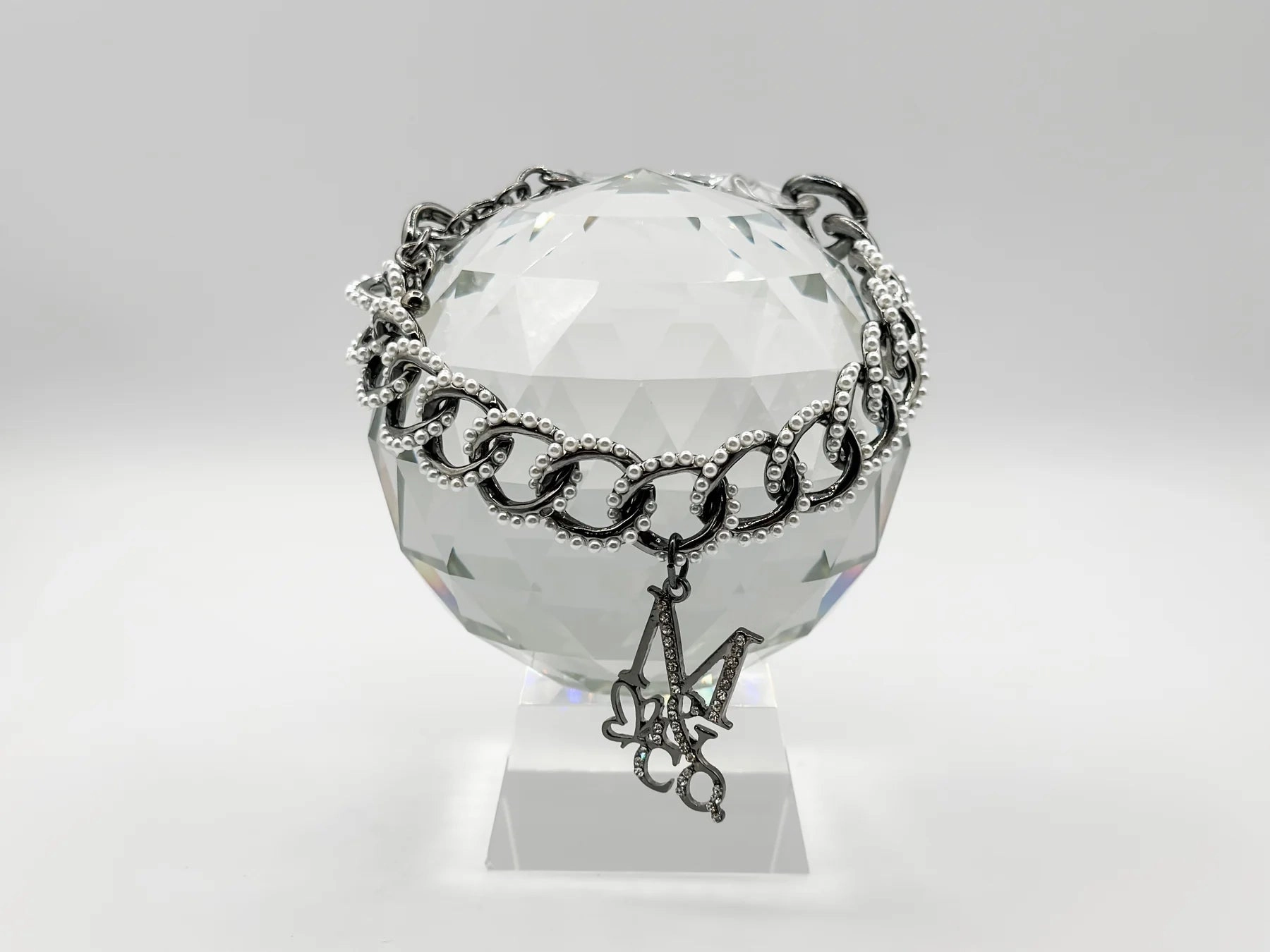 Runway Necklace: Seraphina (Gun Metal Finish)