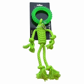 Scream Rope Man Green Dog Toy ($)($)