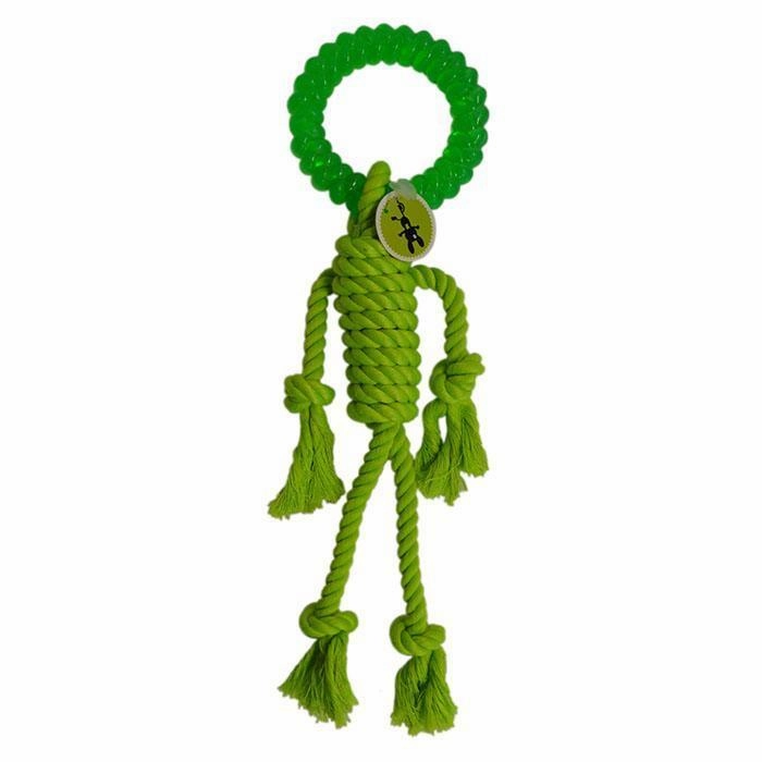 Scream Rope Man Green Dog Toy ($)($)