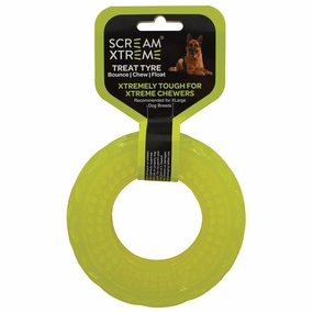 Scream Xtreme Treat Tyre Extra Large Green Dog Toy ($)($)