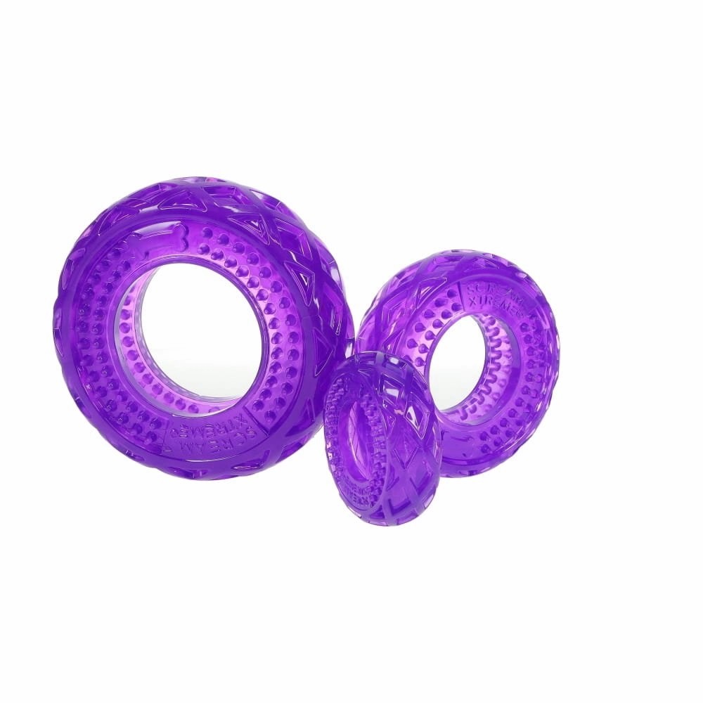 Scream Xtreme Treat Tyre Lavender Scented Dog Toy Small ($)($)