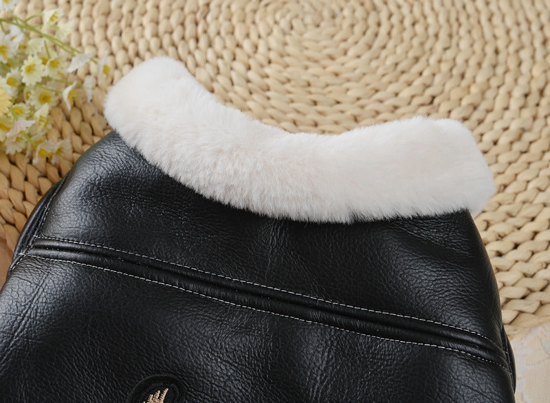 Screaming Eagle Leather Dog Jacket