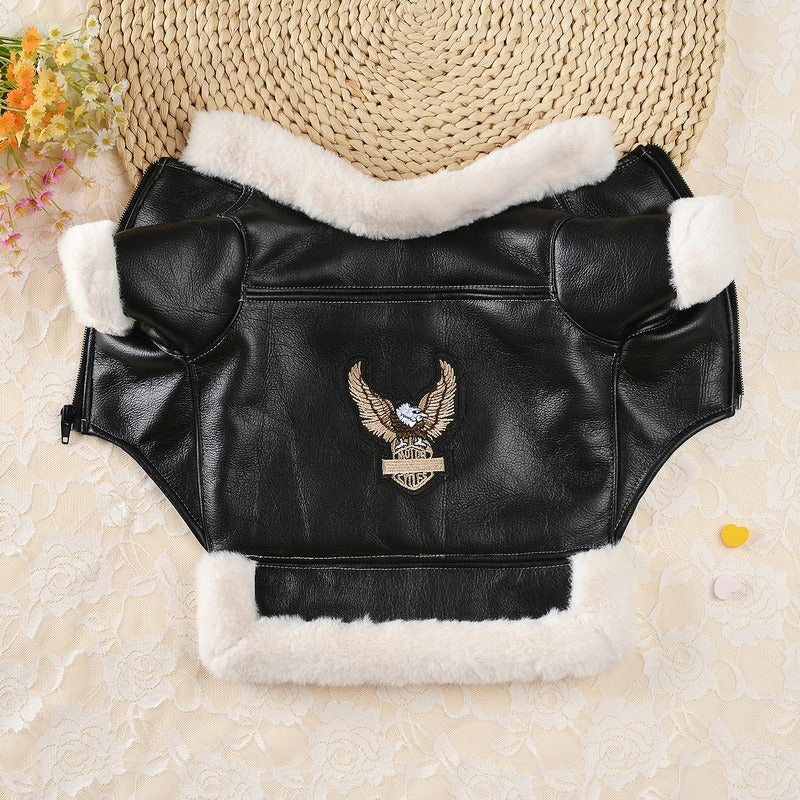Screaming Eagle Leather Dog Jacket