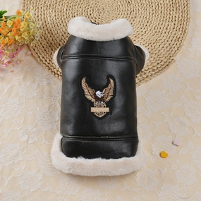 Screaming Eagle Leather Dog Jacket