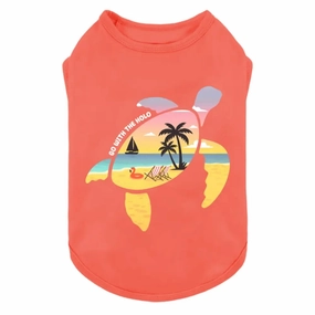 Sea Turtle Print Hawaiian Dog Shirt