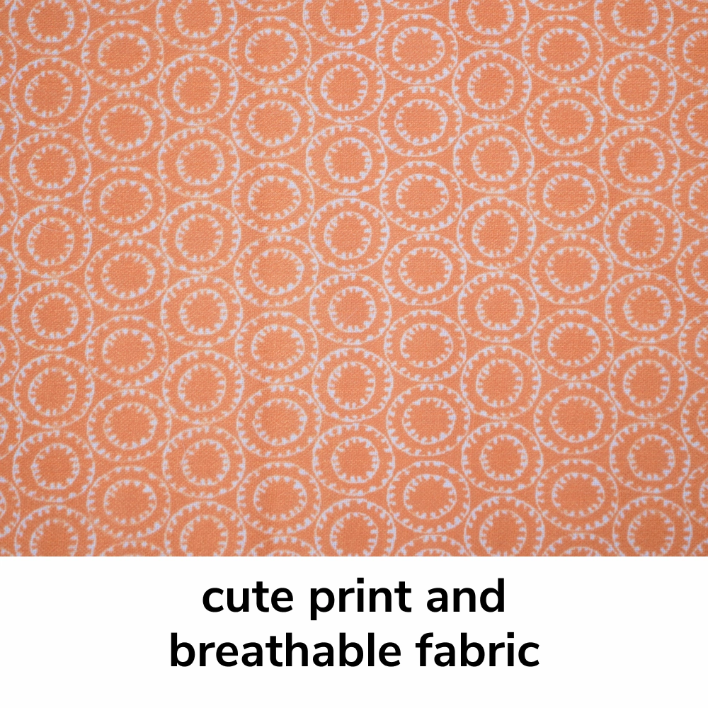 Skatrs Marigold Mandala Printed Kurta for Dogs and Cats (Orange)