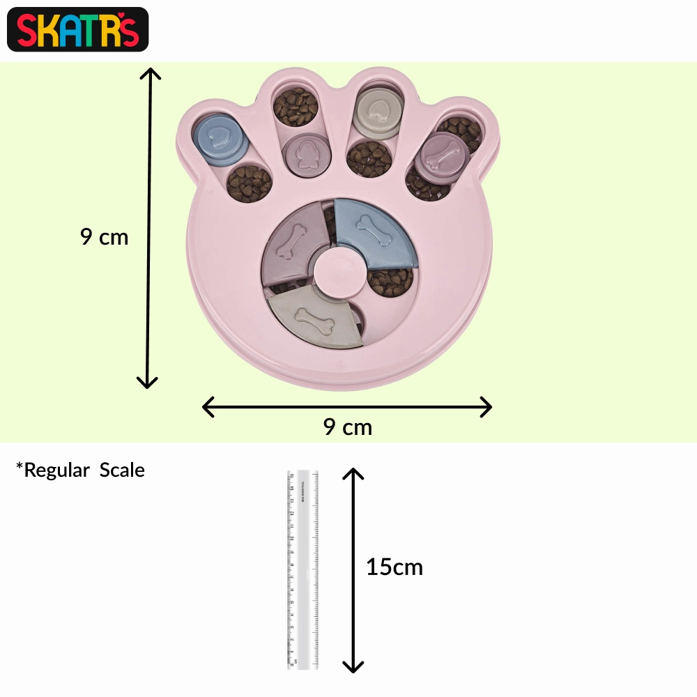 Skatrs Treat Hider Toy for Dogs and Cats (Pink)