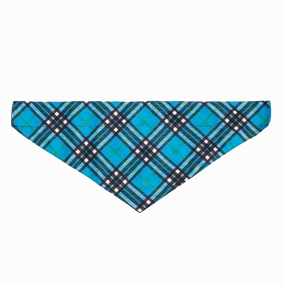 Slide-On Bandana | Bias Plaid Blue