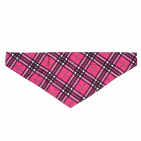 Slide-On Bandana | Bias Plaid Pink