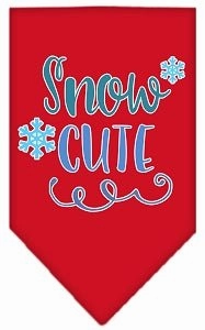 Snow Cute Screen Print Bandana