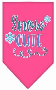 Snow Cute Screen Print Bandana