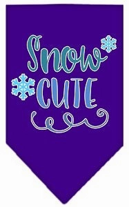 Snow Cute Screen Print Bandana