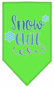 Snow Cute Screen Print Bandana