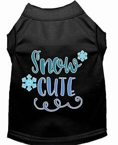 Snow Cute Screen Print Dog Shirt- in Many Colors
