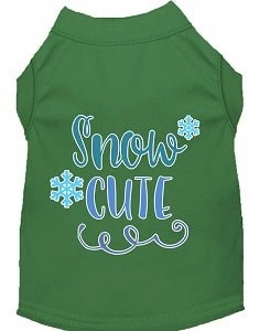 Snow Cute Screen Print Dog Shirt- in Many Colors