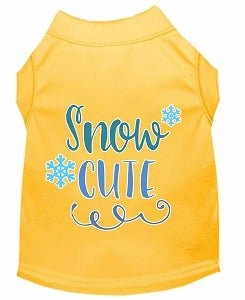 Snow Cute Screen Print Dog Shirt- in Many Colors