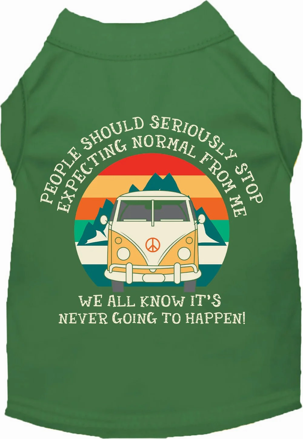 Stop Expecting Normal Vanlife Screen Print Dog Shirt in Many Colors