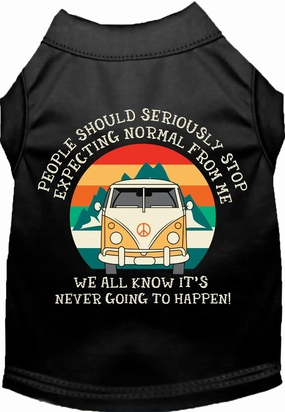 Stop Expecting Normal Vanlife Screen Print Dog Shirt in Many Colors