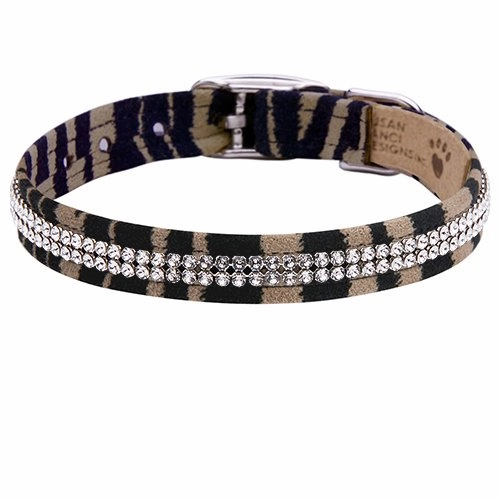 Susan Lanci 2 Row Giltmore Collar- Jungle Print Collection