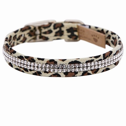 Susan Lanci 2 Row Giltmore Collar- Jungle Print Collection