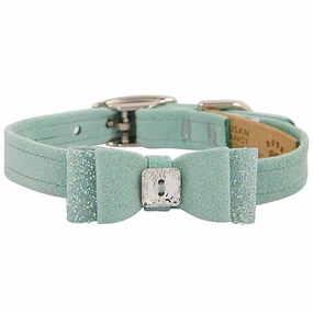 Susan Lanci AB Crystal Stellar Big Bow Collar in Mint