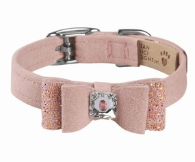Susan Lanci AB Crystal Stellar Big Bow Collar in Rosewood