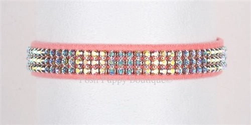 Susan Lanci AB Crystals Color Giltmore Ultrasuede Collars - Many Colors