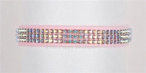 Susan Lanci AB Crystals Color Giltmore Ultrasuede Collars - Many Colors