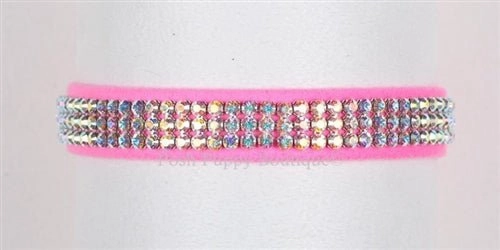 Susan Lanci AB Crystals Color Giltmore Ultrasuede Collars - Many Colors