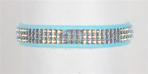 Susan Lanci AB Crystals Color Giltmore Ultrasuede Collars - Many Colors