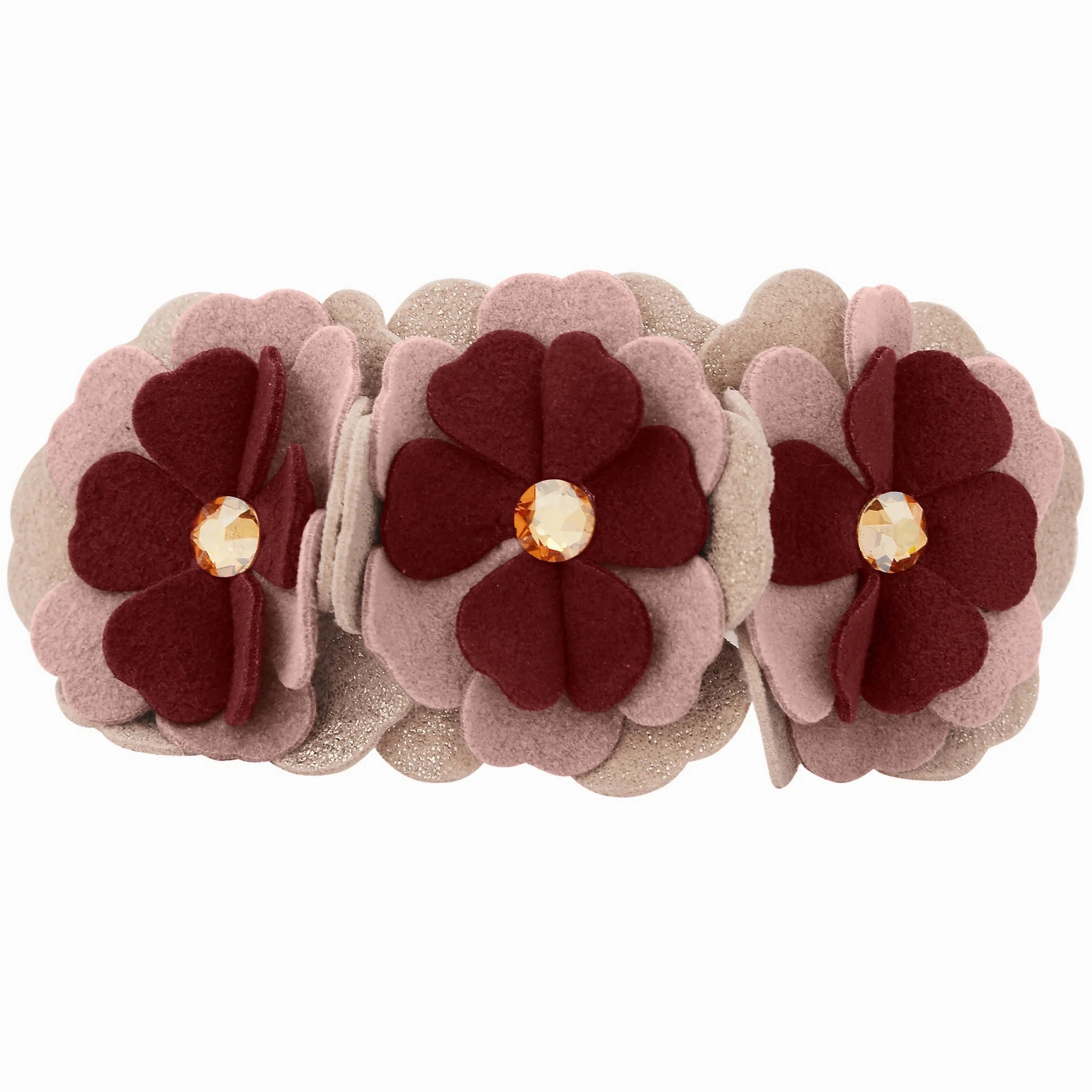 Susan Lanci Autumn Rosewood Spice Flower Collar