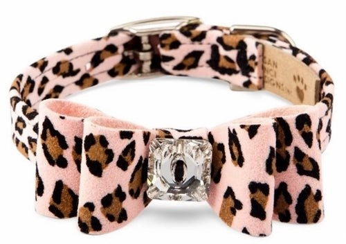 Susan Lanci Big Bow Collar- Jungle Print Collection
