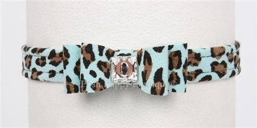 Susan Lanci Big Bow Collar- Jungle Print Collection