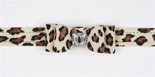 Susan Lanci Big Bow Collection Ultrasuede Collar in Many Colors