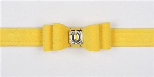 Susan Lanci Big Bow Collection Ultrasuede Collar in Many Colors