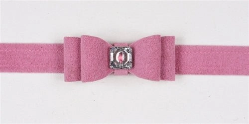 Susan Lanci Big Bow Collection Ultrasuede Collar in Many Colors