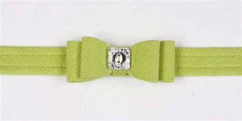 Susan Lanci Big Bow Collection Ultrasuede Collar in Many Colors