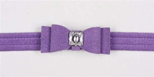 Susan Lanci Big Bow Collection Ultrasuede Collar in Many Colors