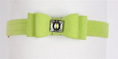 Susan Lanci Big Bow Collection Ultrasuede Collar in Many Colors