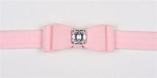 Susan Lanci Big Bow Collection Ultrasuede Collar in Many Colors
