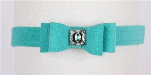 Susan Lanci Big Bow Collection Ultrasuede Collar in Many Colors