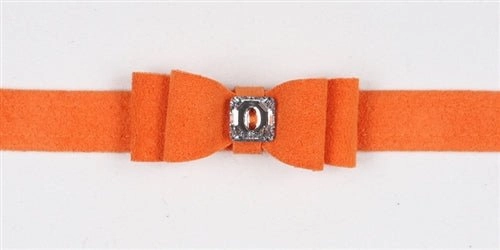 Susan Lanci Big Bow Collection Ultrasuede Collar in Many Colors