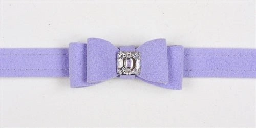 Susan Lanci Big Bow Collection Ultrasuede Collar in Many Colors
