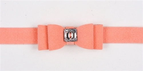 Susan Lanci Big Bow Collection Ultrasuede Collar in Many Colors