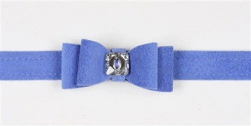 Susan Lanci Big Bow Collection Ultrasuede Collar in Many Colors