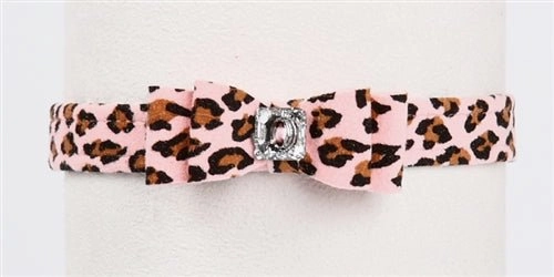 Susan Lanci Big Bow Collection Ultrasuede Collar in Many Colors