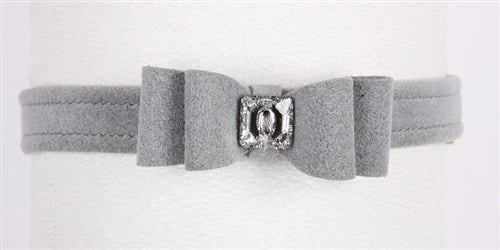 Susan Lanci Big Bow Collection Ultrasuede Collar in Many Colors